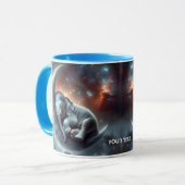 Fantasy Niedlich Moon Elephant Space Tasse (Vorderseite Links)