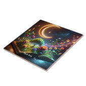Fantasy Niedlich Moon Garden Buch Fliese (Seite)