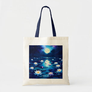 Fantasy Niedlich Moon Lily Pond Tragetasche