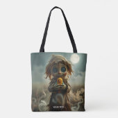 Fantasy Niedlich Moon Scarecrow Halloween Tasche (Rückseite)