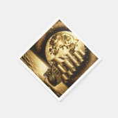 Fantasy Niedlich Moon Sea Ship Serviette (Ecke)