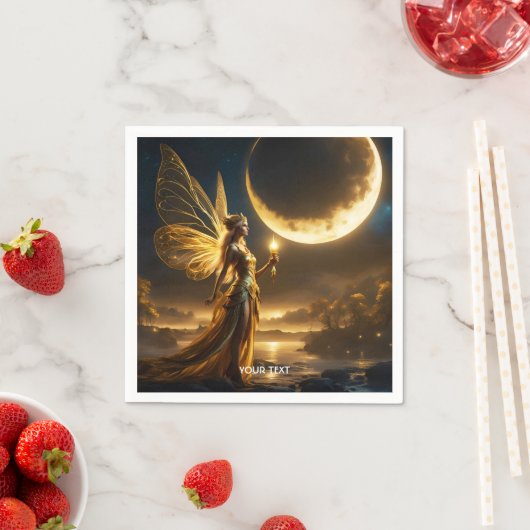 Fantasy Niedlich Moon Space Lake Serviette (Beispiel)