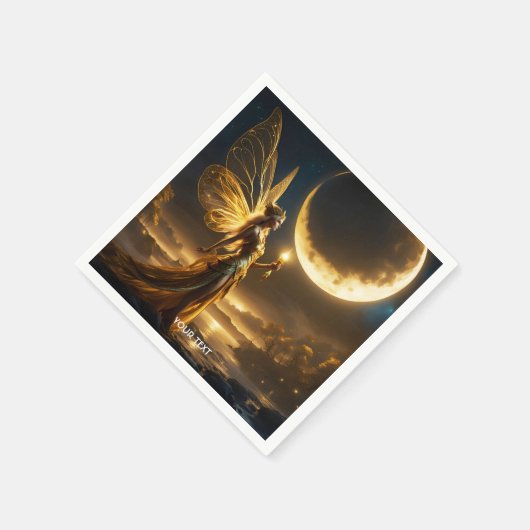 Fantasy Niedlich Moon Space Lake Serviette (Ecke)