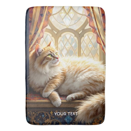 Fantasy Niedlich Morning Window Chat Badematte (Vorderseite Vertikal)