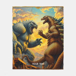 Fantasy Niedlich Mosaik Fierce Battle Fleecedecke