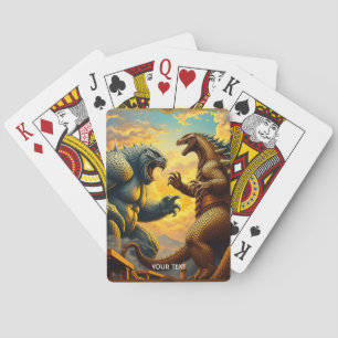 Fantasy Niedlich Mosaik Fierce Battle Spielkarten