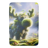 Fantasy Niedlich Moss Moose Forest Badematte (Vorderseite Vertikal)