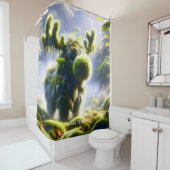 Fantasy Niedlich Moss Moose Forest Duschvorhang (Beispiel)