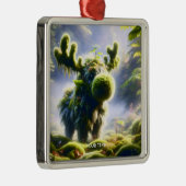 Fantasy Niedlich Moss Moose Forest Ornament Aus Metall (Rechts)