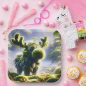 Fantasy Niedlich Moss Moose Forest Pappteller (Party)