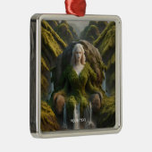 Fantasy Niedlich Moss Waterfall Ornament Aus Metall (Rechts)