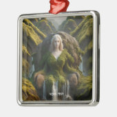 Fantasy Niedlich Moss Waterfall Ornament Aus Metall (Links)