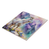Fantasy Niedlich Mountain Goat Meadow Wiese Fliese (Seite)
