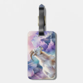 Fantasy Niedlich Mountain Goat Meadow Wiese Gepäckanhänger (Rückseite vertikal)