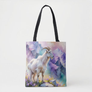 Fantasy Niedlich Mountain Goat Meadow Wiese Tasche