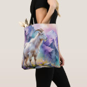 Fantasy Niedlich Mountain Goat Meadow Wiese Tasche (Von Nahem)