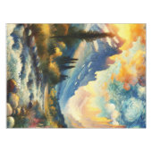 Fantasy Niedlich Mountains Landschaft Sonnenunterg Tischdecke (Vorderseite (Horizontal))