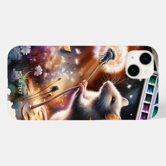 Fantasy Niedlich Mouse Blume Paints Case-Mate iPhone Hülle (Rückseite (Horizontal))