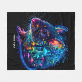 Fantasy Niedlich Mouse Mushroom Forest Fleecedecke (Vorderseite (Horizontal))