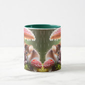 Fantasy Niedlich Mouse Mushroom Rain Tasse (Zentrum)
