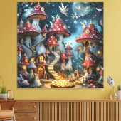 Fantasy Niedlich Mushroom Forest Realm Leinwanddruck (Insitu (Wohnzimmer))