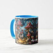 Fantasy Niedlich Mushroom Forest Realm Tasse (Vorderseite Links)