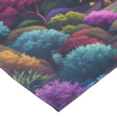 Fantasy Niedlich Mushroom Rainbow Skies Tischdecke (Schrägansicht)