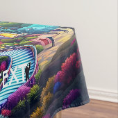 Fantasy Niedlich Mushroom Rainbow Skies Tischdecke (Beispiel)