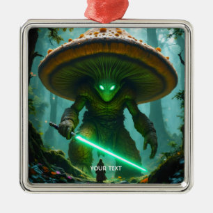 Fantasy Niedlich Mushroom Säbelwald Ornament Aus Metall