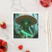 Fantasy Niedlich Mushroom Säbelwald Serviette (Beispiel)