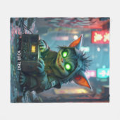 Fantasy Niedlich Music Joy Street Fleecedecke (Vorderseite (Horizontal))