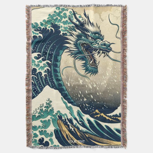 Fantasy Niedlich Mythischer japanischer Drache Decke (Vorderseite Vertikal)