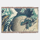Fantasy Niedlich Mythischer japanischer Drache Decke (Vorderseite)