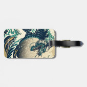 Fantasy Niedlich Mythischer japanischer Drache Gepäckanhänger (Rückseite horizontal)