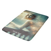 Fantasy Niedlich Night Girl Sadness Badematte (Schrägansicht)