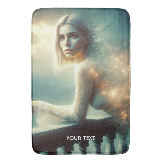 Fantasy Niedlich Night Girl Sadness Badematte (Vorderseite Vertikal)