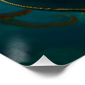 Fantasy Niedlich Octopus Gitarre spielen Poster (Ecke)