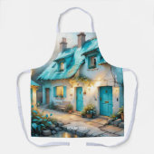Fantasy Niedlich Old Blue House Schürze (Vorderseite)