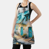 Fantasy Niedlich Old Blue House Schürze (InSitu)