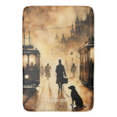 Fantasy Niedlich Old London Abend Badematte (Vorderseite Vertikal)