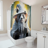 Fantasy Niedlich Old Panda Wizard Duschvorhang (Beispiel)