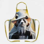 Fantasy Niedlich Old Panda Wizard Schürze (Vorderseite)