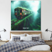 Fantasy Niedlich Old Past Train Leinwanddruck (Insitu (Schlafzimmer))