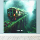 Fantasy Niedlich Old Past Train Leinwanddruck (Insitu (Holzboden))