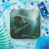 Fantasy Niedlich Old Past Train Pappteller (Party)