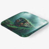 Fantasy Niedlich Old Past Train Pappteller (Gewinkelt)