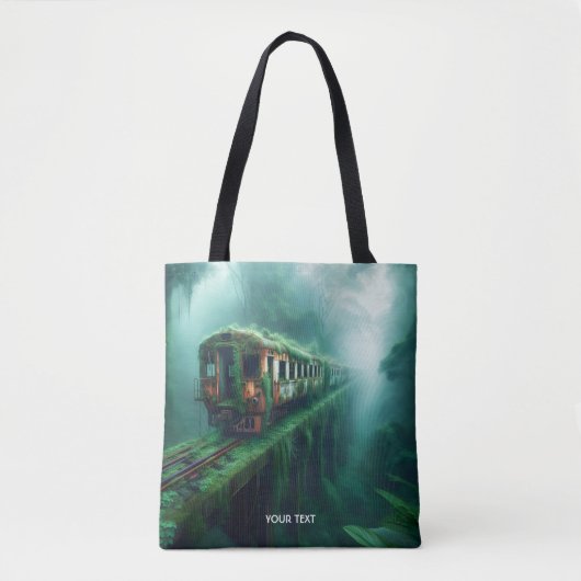 Fantasy Niedlich Old Past Train Tasche (Vorderseite)