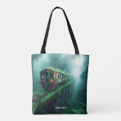 Fantasy Niedlich Old Past Train Tasche (Rückseite)