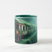 Fantasy Niedlich Old Past Train Tasse (Zentrum)