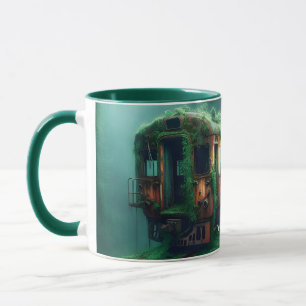 Fantasy Niedlich Old Past Train Tasse